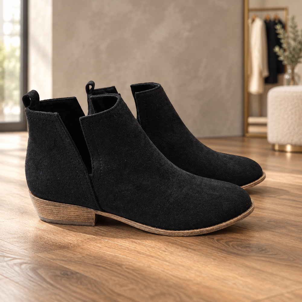 NWOB JOURNEE COLLECTION RIMI BLOCK HEEL ANKLE BOOTIES SIZE 8.5